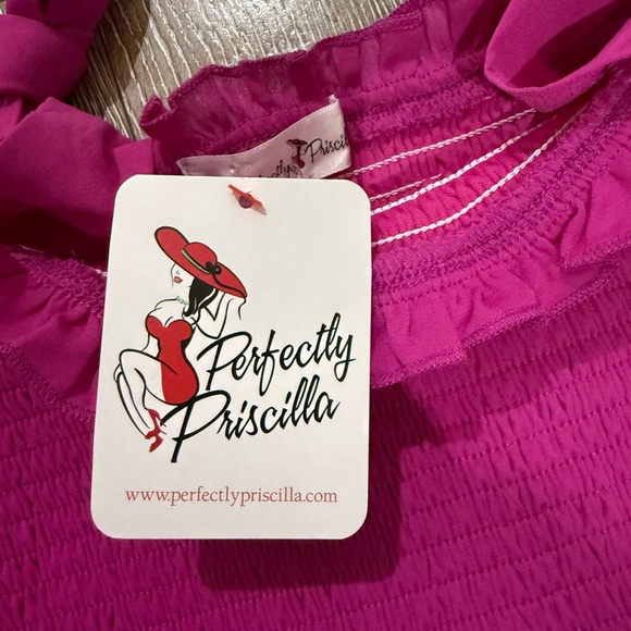 Vibrant Fuchsia Ruffle Mini Dress - Picture 3 of 4